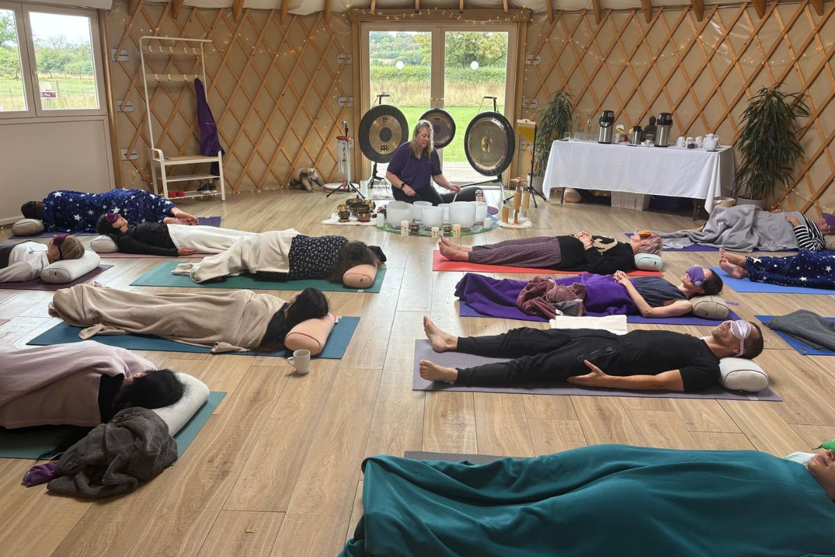 Nurture & Nature Day Retreat, Restorative Gong Bath Meditation, Wootton Wawen, Wootton Park, Wootton Park Wellness, Warwickshire, Warwickshire Retreats, Self-Care in Nature